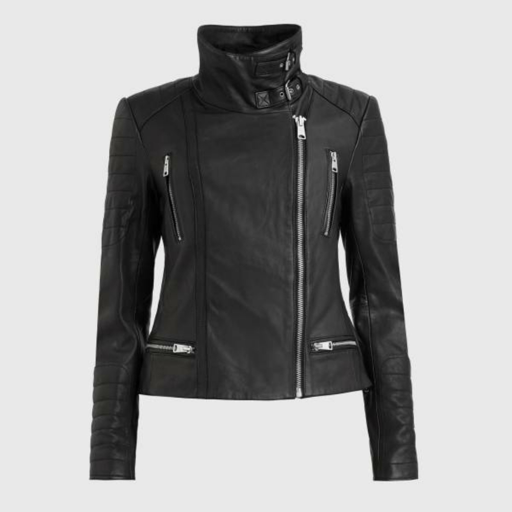 AllSaints Leather Jacket - Picture 1 of 10